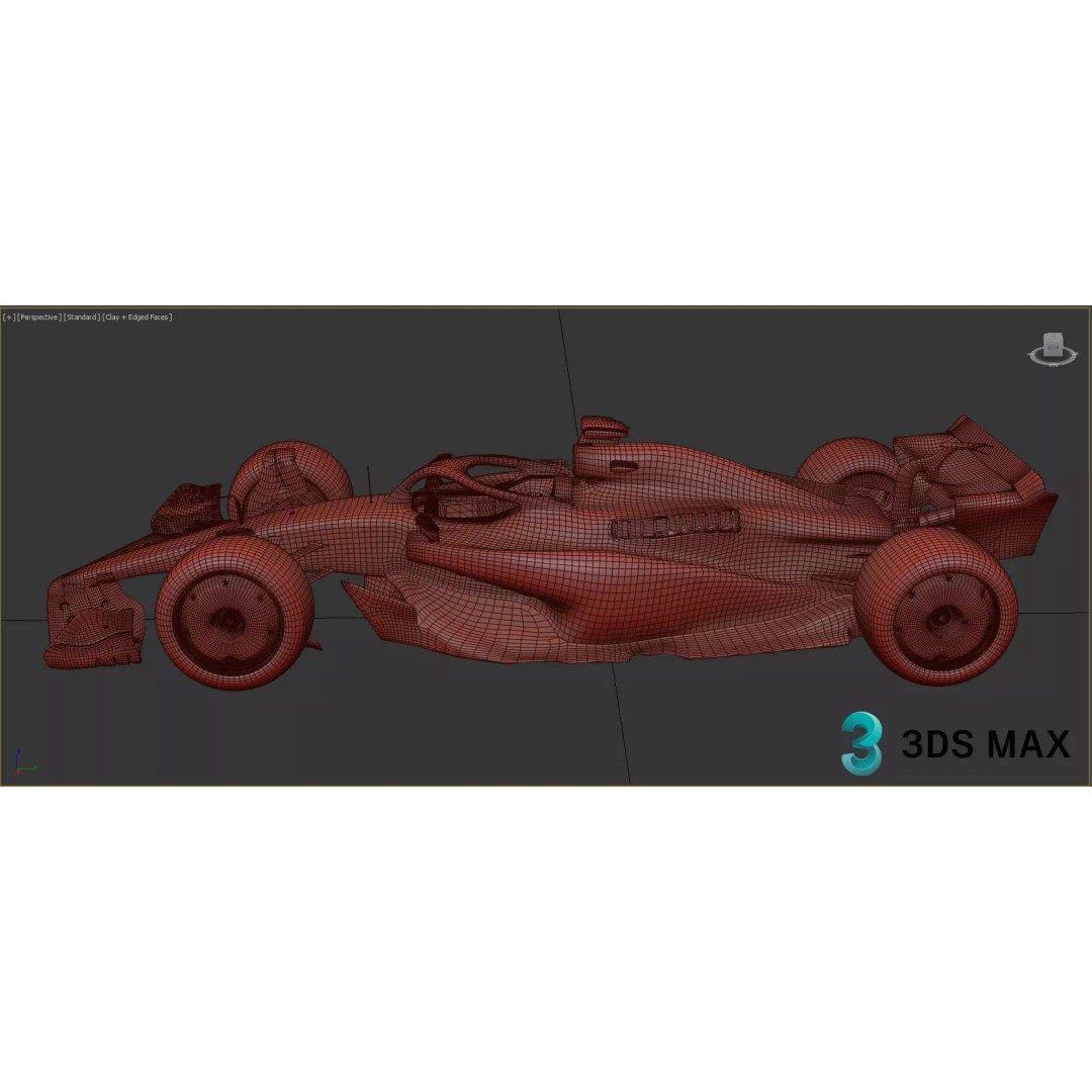 F1 Alpine A523 2023 3D Model – PBR Racing Car Asset, FBX, OBJ - View 23