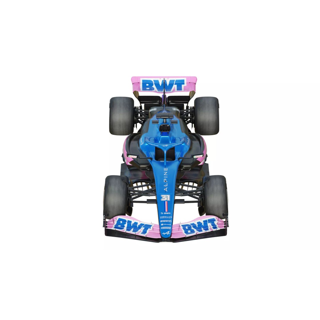 F1 Alpine A523 2023 3D Model – PBR Racing Car Asset, FBX, OBJ - View 5