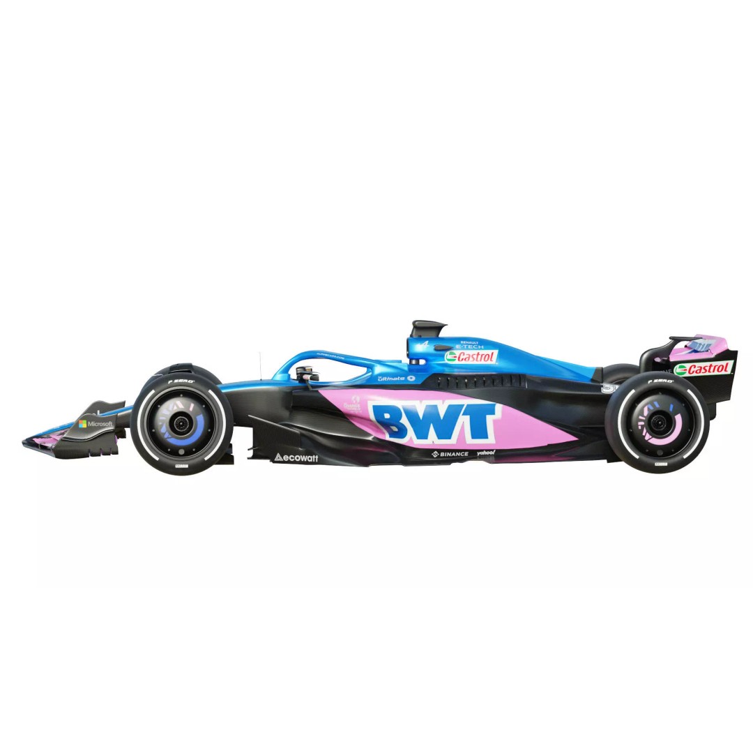 F1 Alpine A523 2023 3D Model – PBR Racing Car Asset, FBX, OBJ - View 7