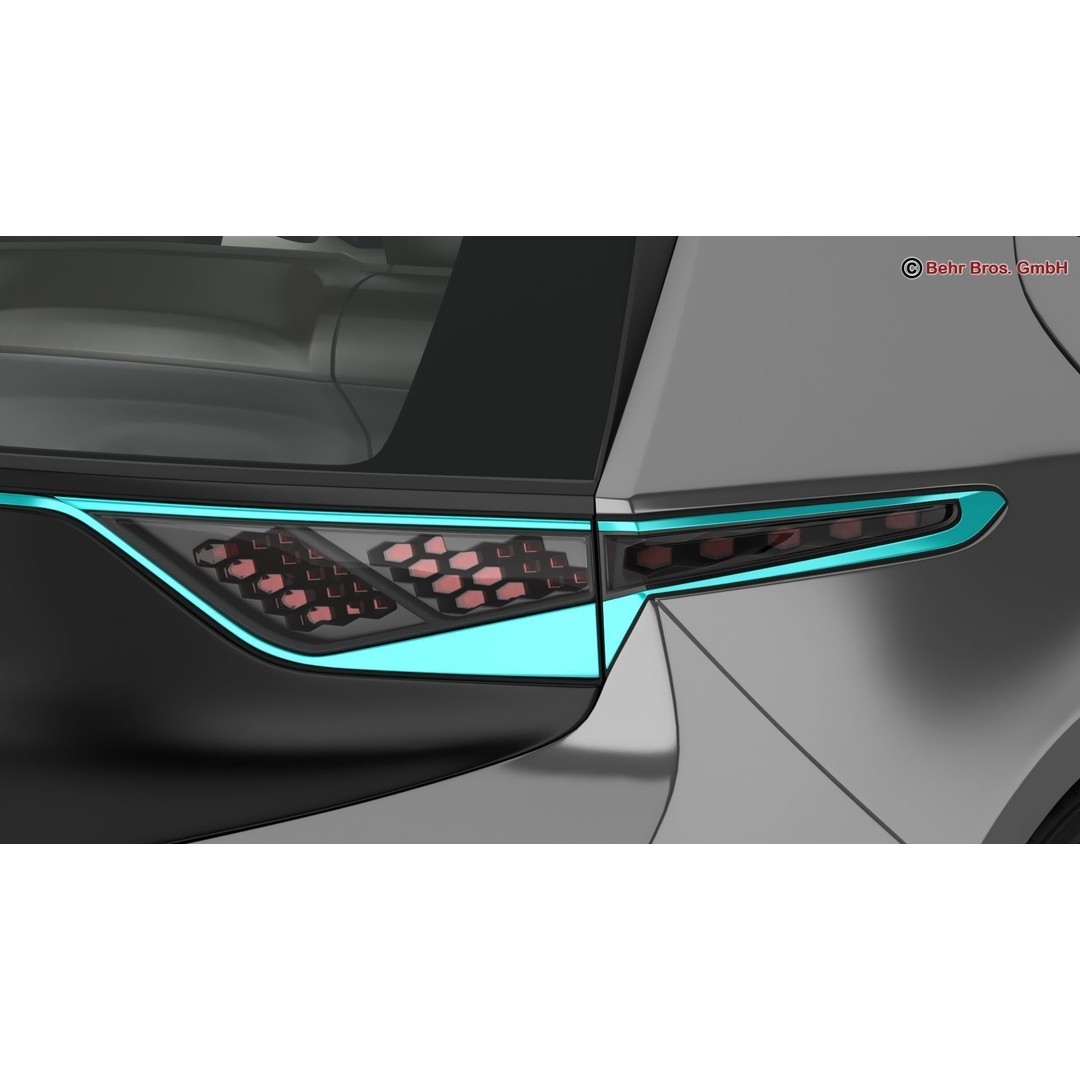 Generic Future EV 3D Model – High Poly Concept Car with Animated Features - View 12