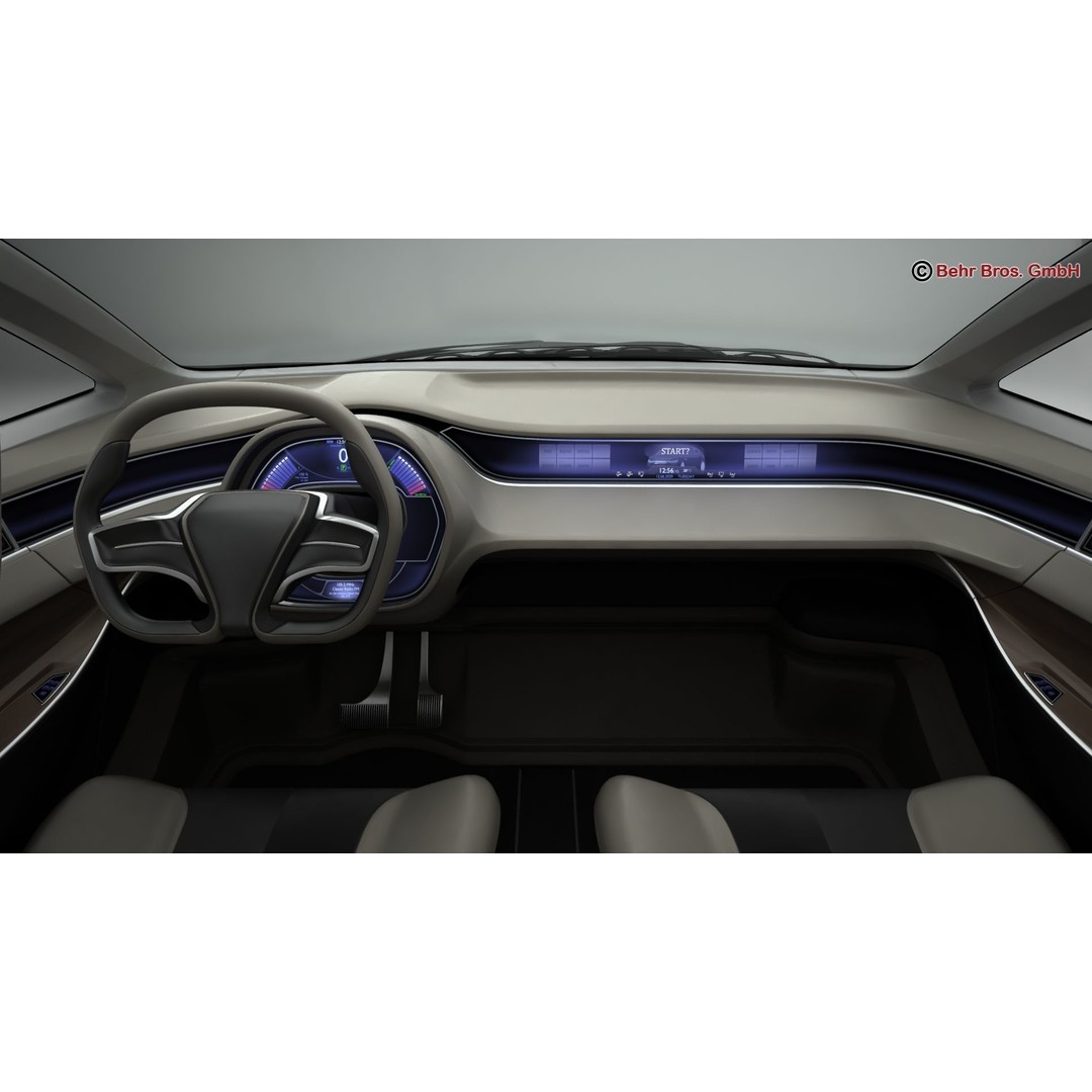 Generic Future EV 3D Model – High Poly Concept Car with Animated Features - View 13