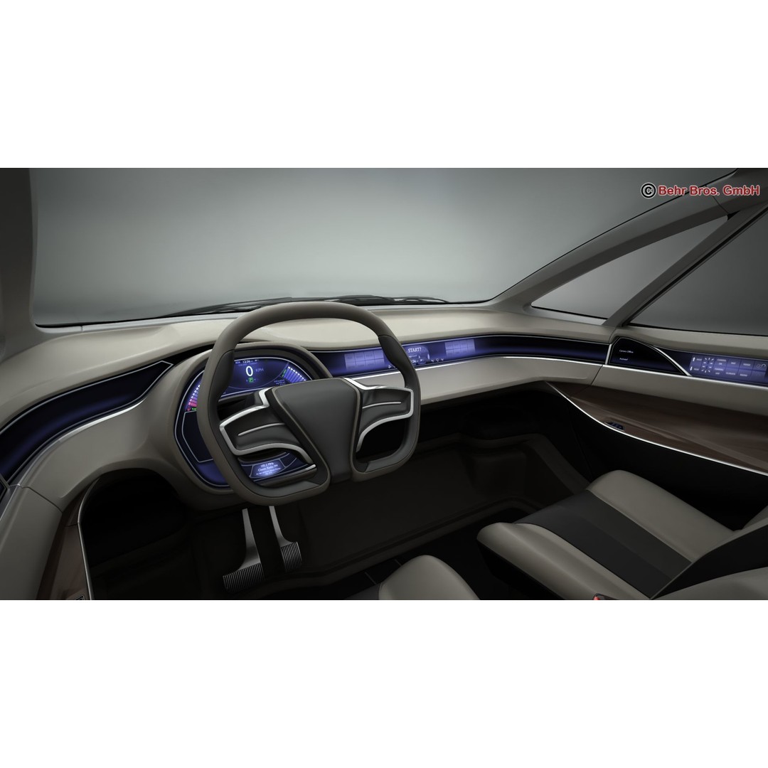 Generic Future EV 3D Model – High Poly Concept Car with Animated Features - View 14