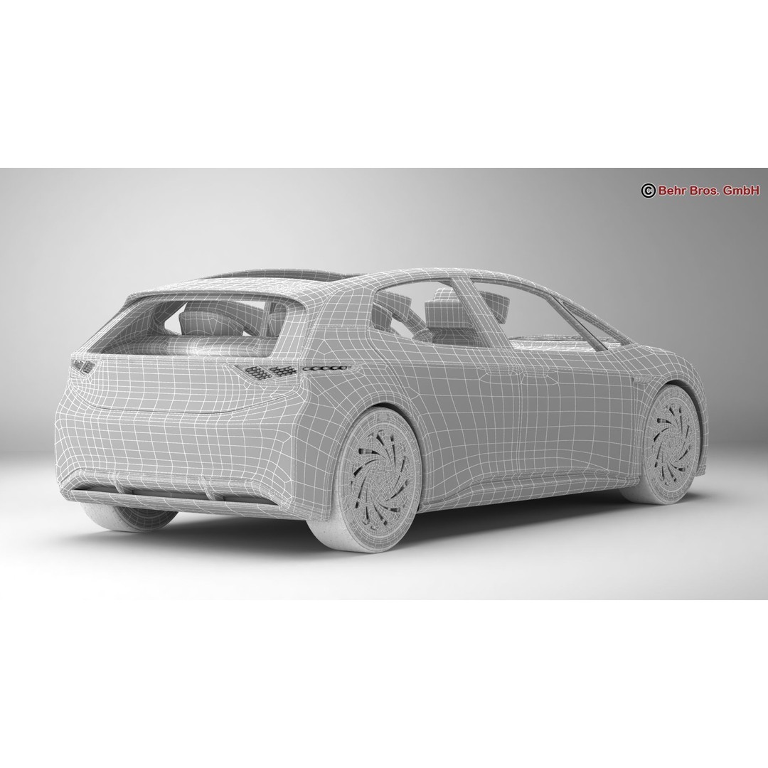 Generic Future EV 3D Model – High Poly Concept Car with Animated Features - View 20