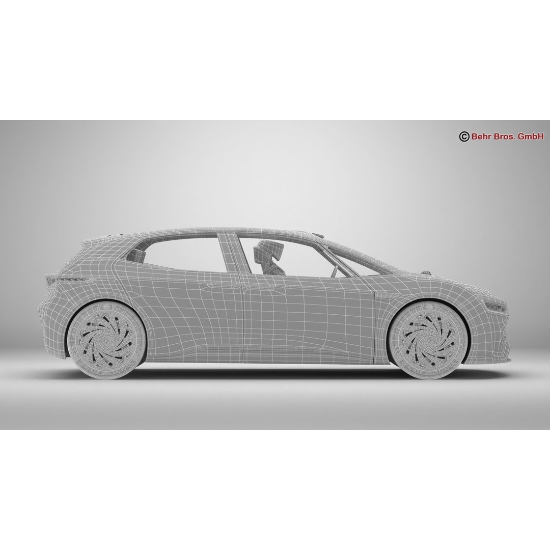 Generic Future EV 3D Model – High Poly Concept Car with Animated Features - View 22