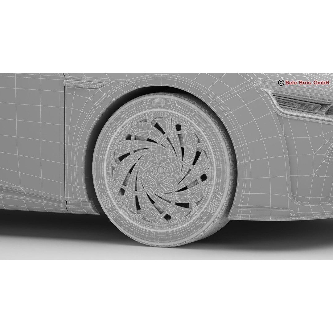 Generic Future EV 3D Model – High Poly Concept Car with Animated Features - View 25
