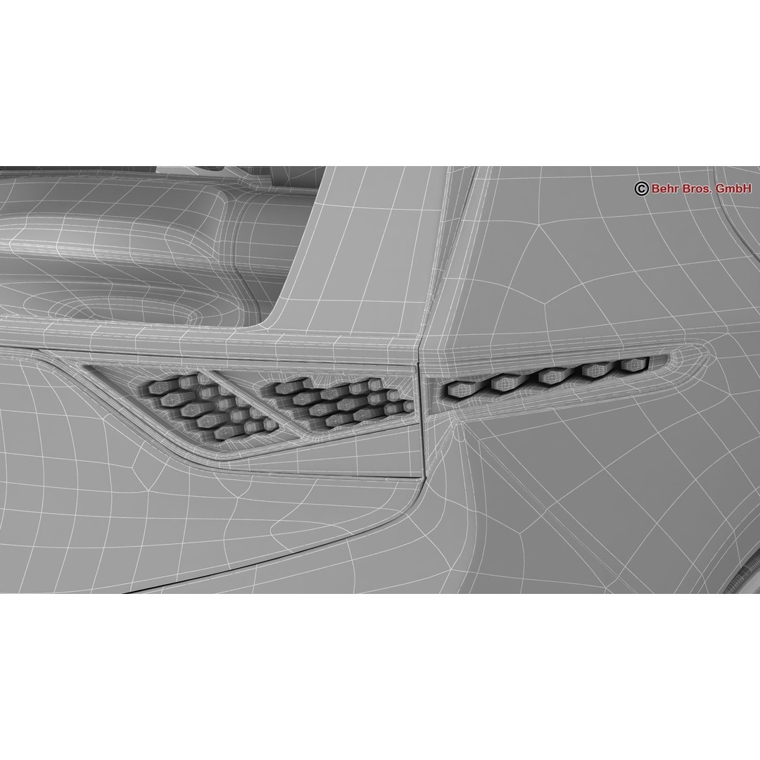 Generic Future EV 3D Model – High Poly Concept Car with Animated Features - View 27