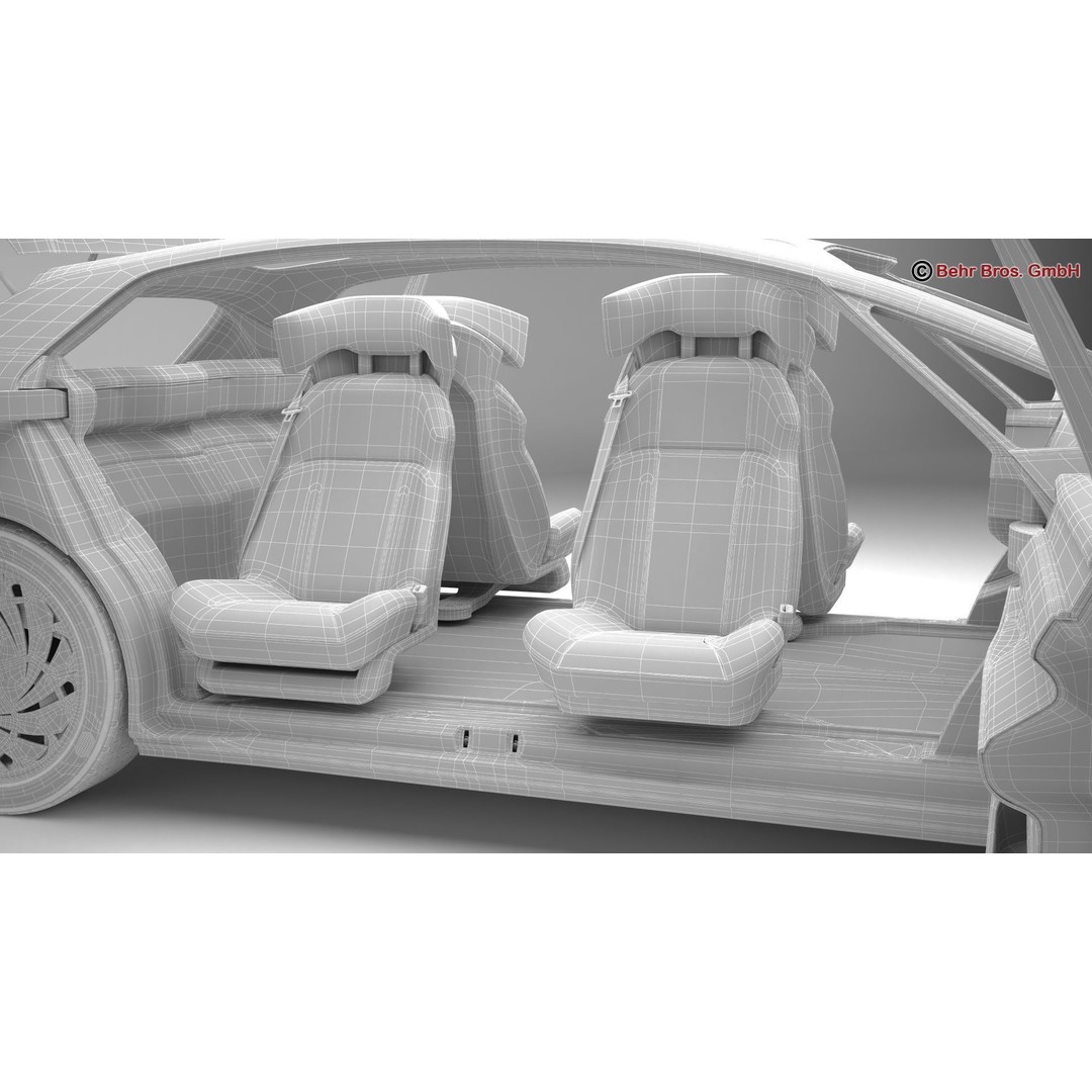 Generic Future EV 3D Model – High Poly Concept Car with Animated Features - View 31