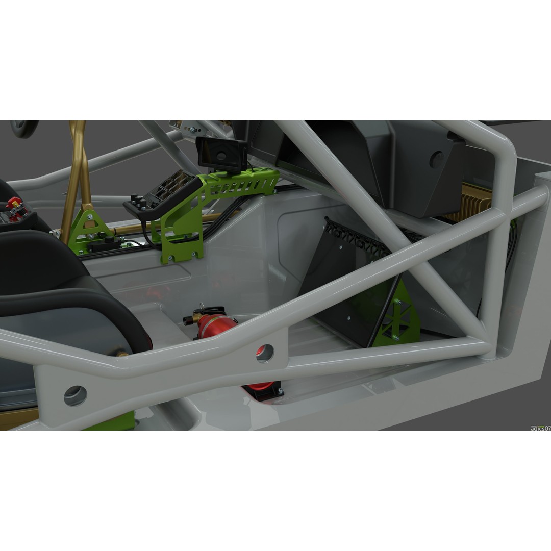 Rally Car Interior Parts 3D Model – High Poly Realistic Design, FBX - View 19