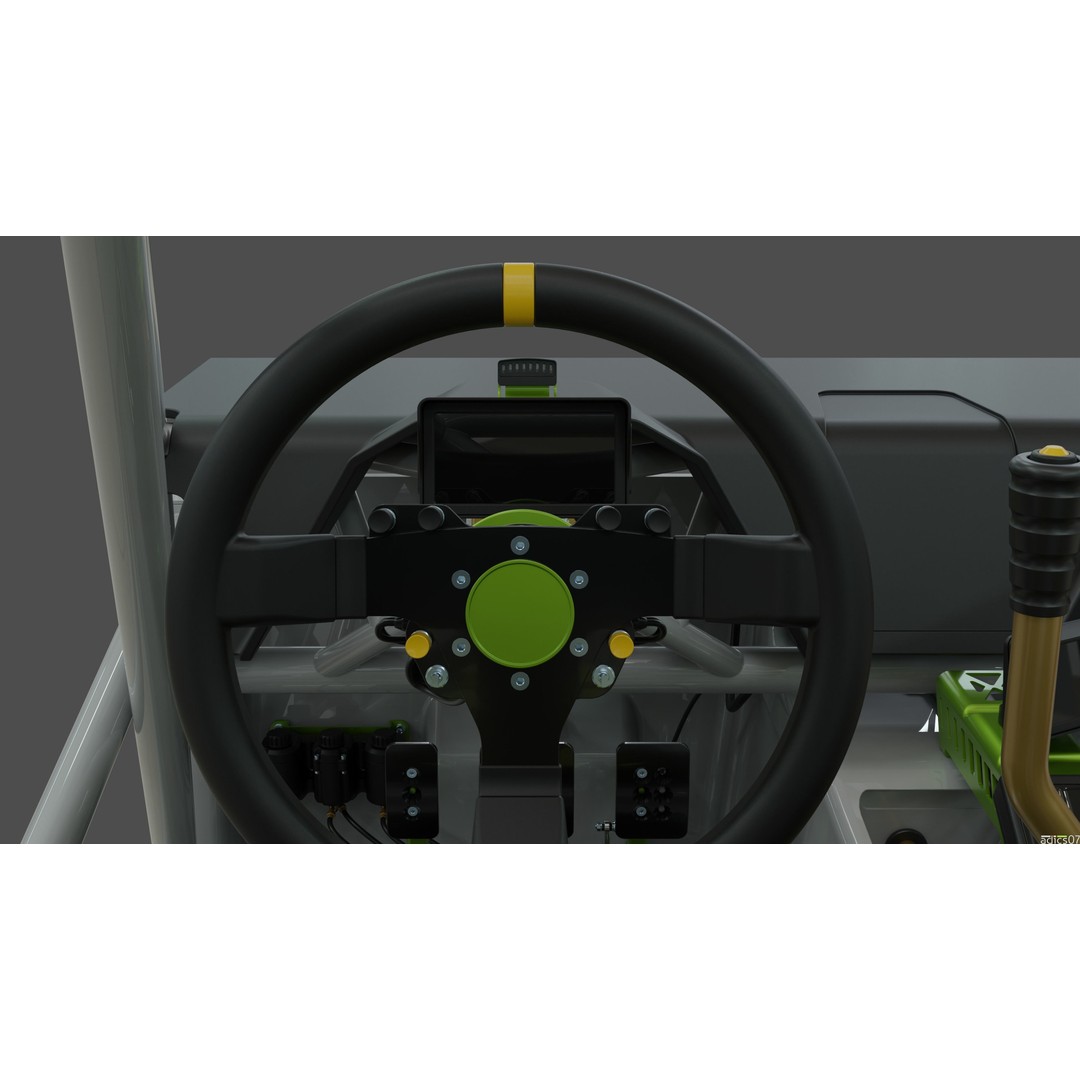 Rally Car Interior Parts 3D Model – High Poly Realistic Design, FBX - View 22