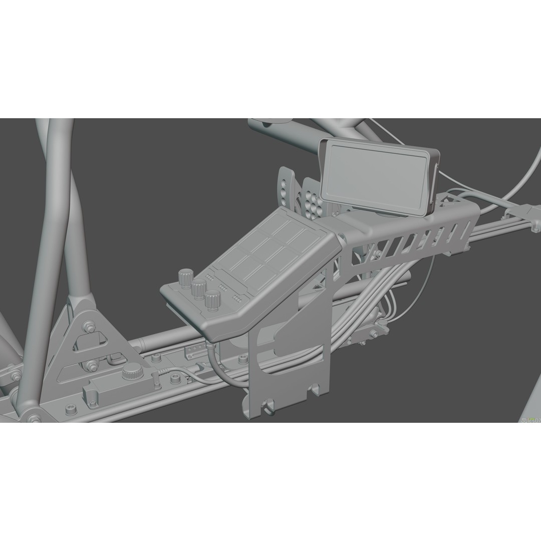Rally Car Interior Parts 3D Model – High Poly Realistic Design, FBX - View 32