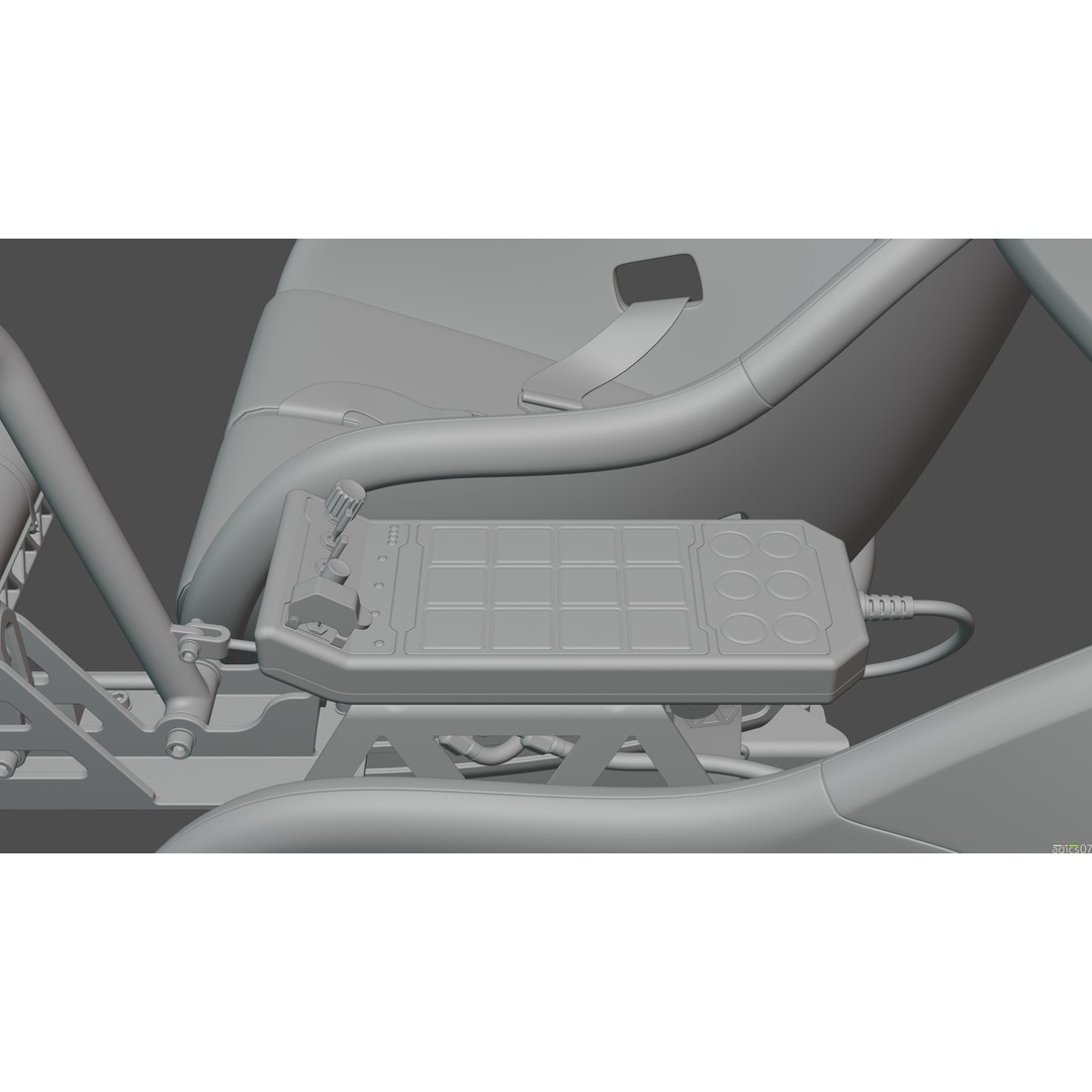 Rally Car Interior Parts 3D Model – High Poly Realistic Design, FBX - View 33