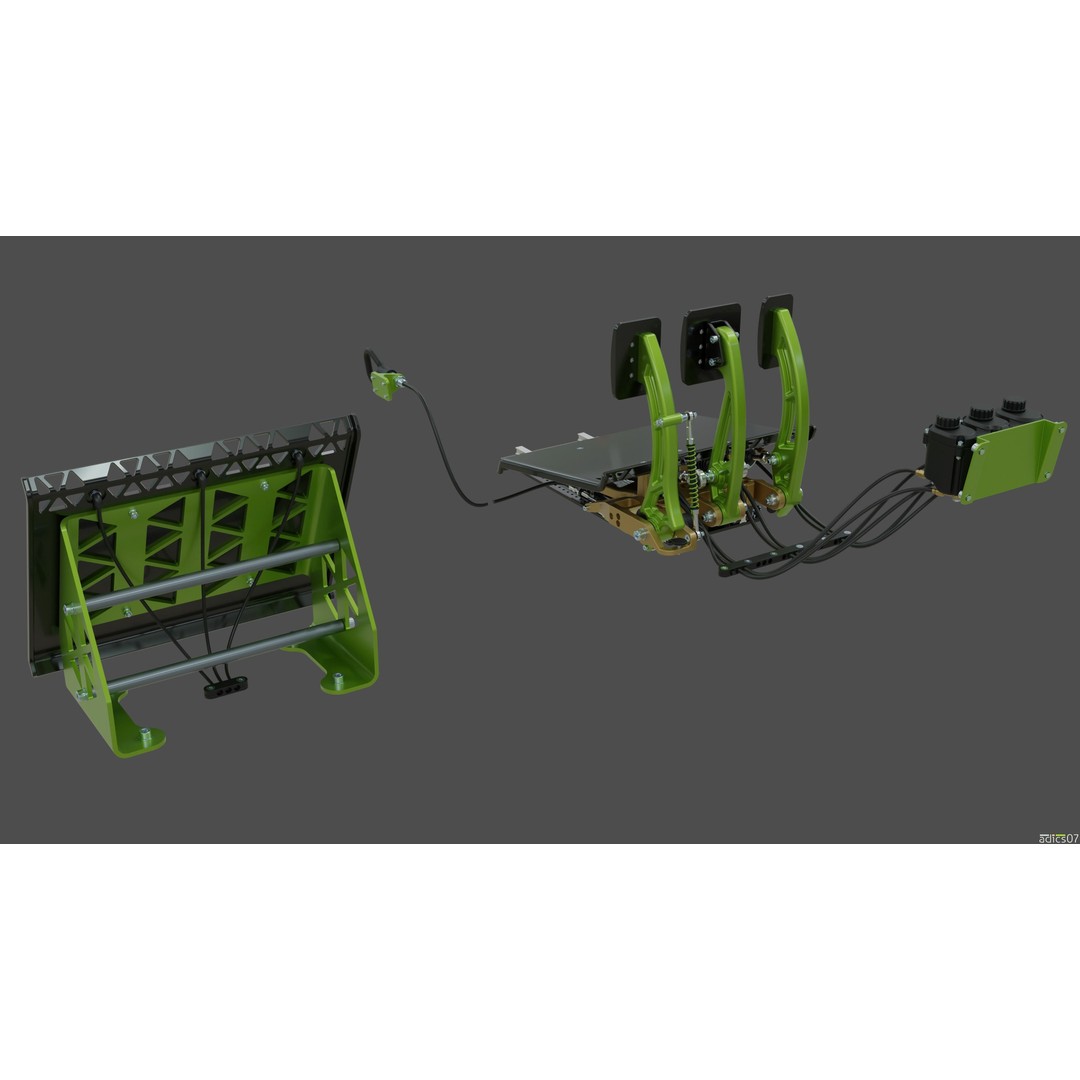 Rally Car Interior Parts 3D Model – High Poly Realistic Design, FBX - View 34