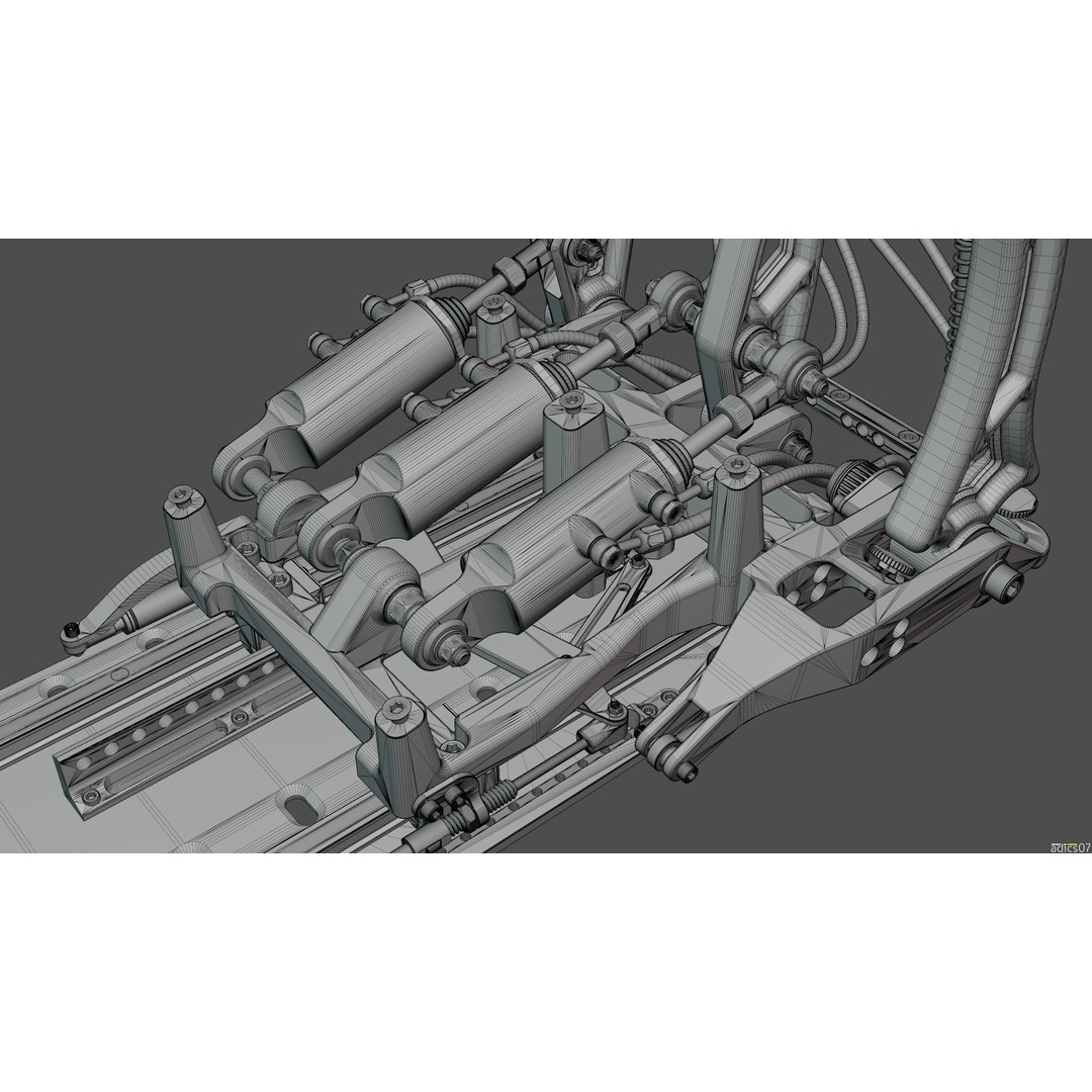 Rally Car Interior Parts 3D Model – High Poly Realistic Design, FBX - View 41