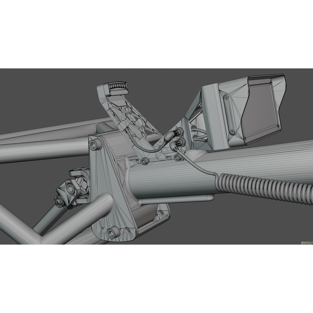 Rally Car Interior Parts 3D Model – High Poly Realistic Design, FBX - View 53