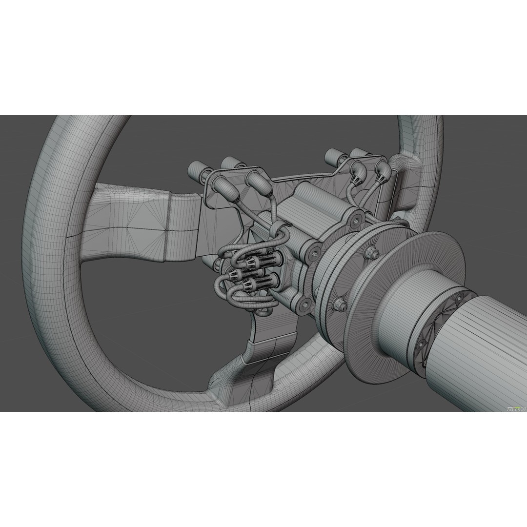 Rally Car Interior Parts 3D Model – High Poly Realistic Design, FBX - View 54