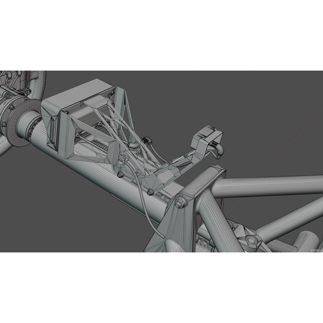 Rally Car Interior Parts 3D Model – High Poly Realistic Design, FBX - View 55