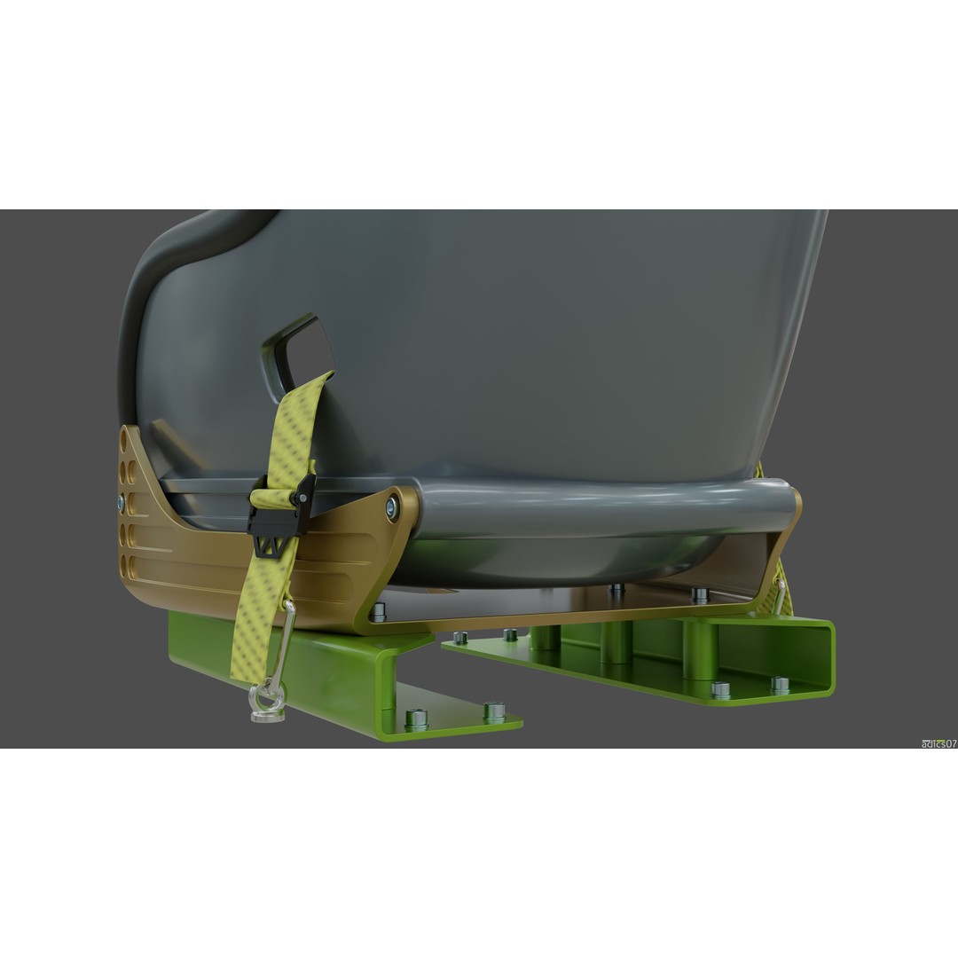 Rally Car Interior Parts 3D Model – High Poly Realistic Design, FBX - View 61