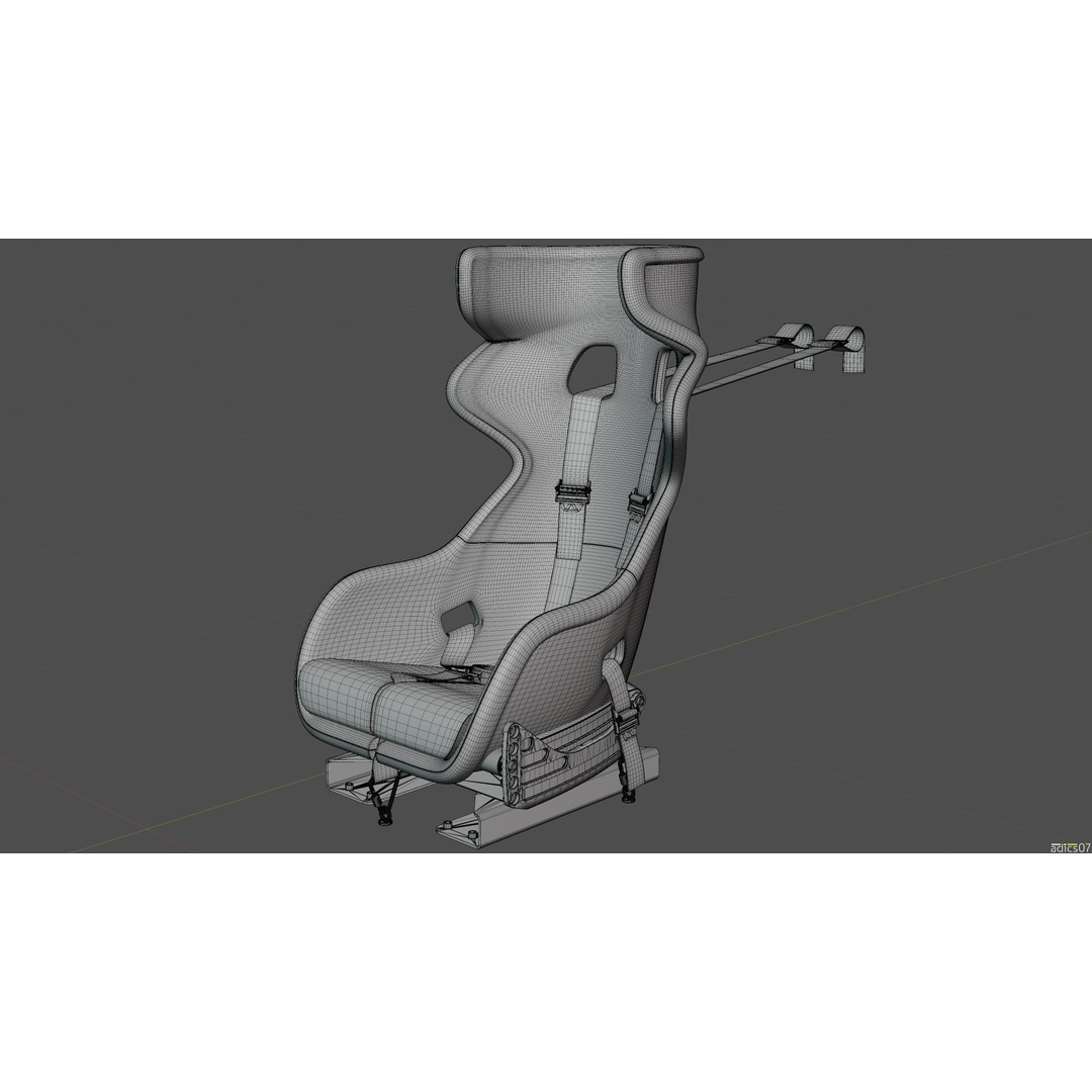 Rally Car Interior Parts 3D Model – High Poly Realistic Design, FBX - View 63
