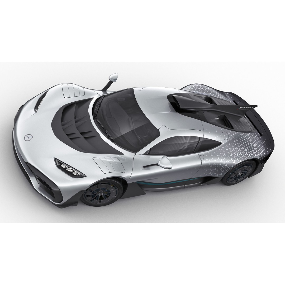 Mercedes-AMG One 3D Model – High Poly Sport Car with Multiple Formats - View 13