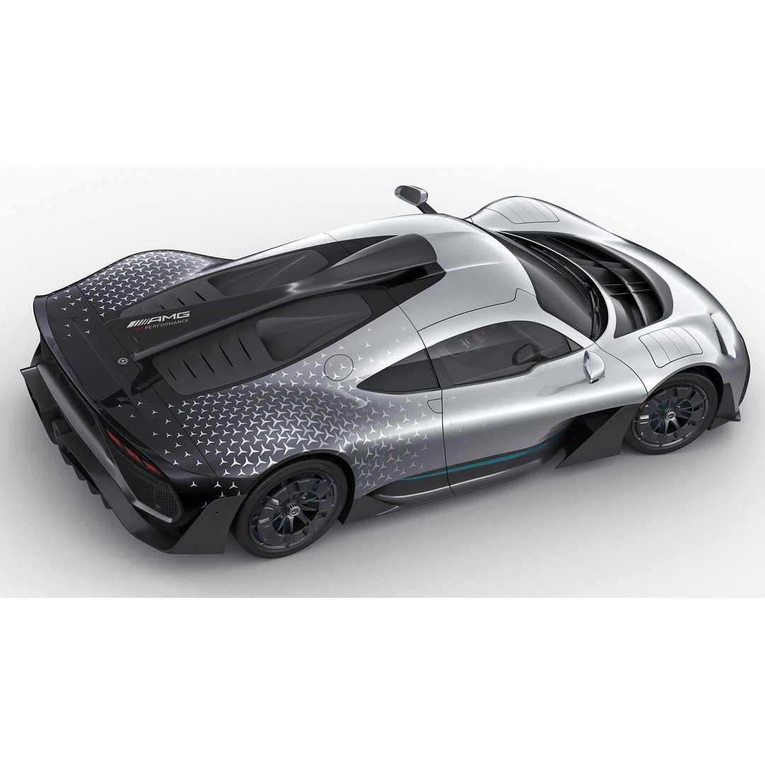 Mercedes-AMG One 3D Model – High Poly Sport Car with Multiple Formats - View 14