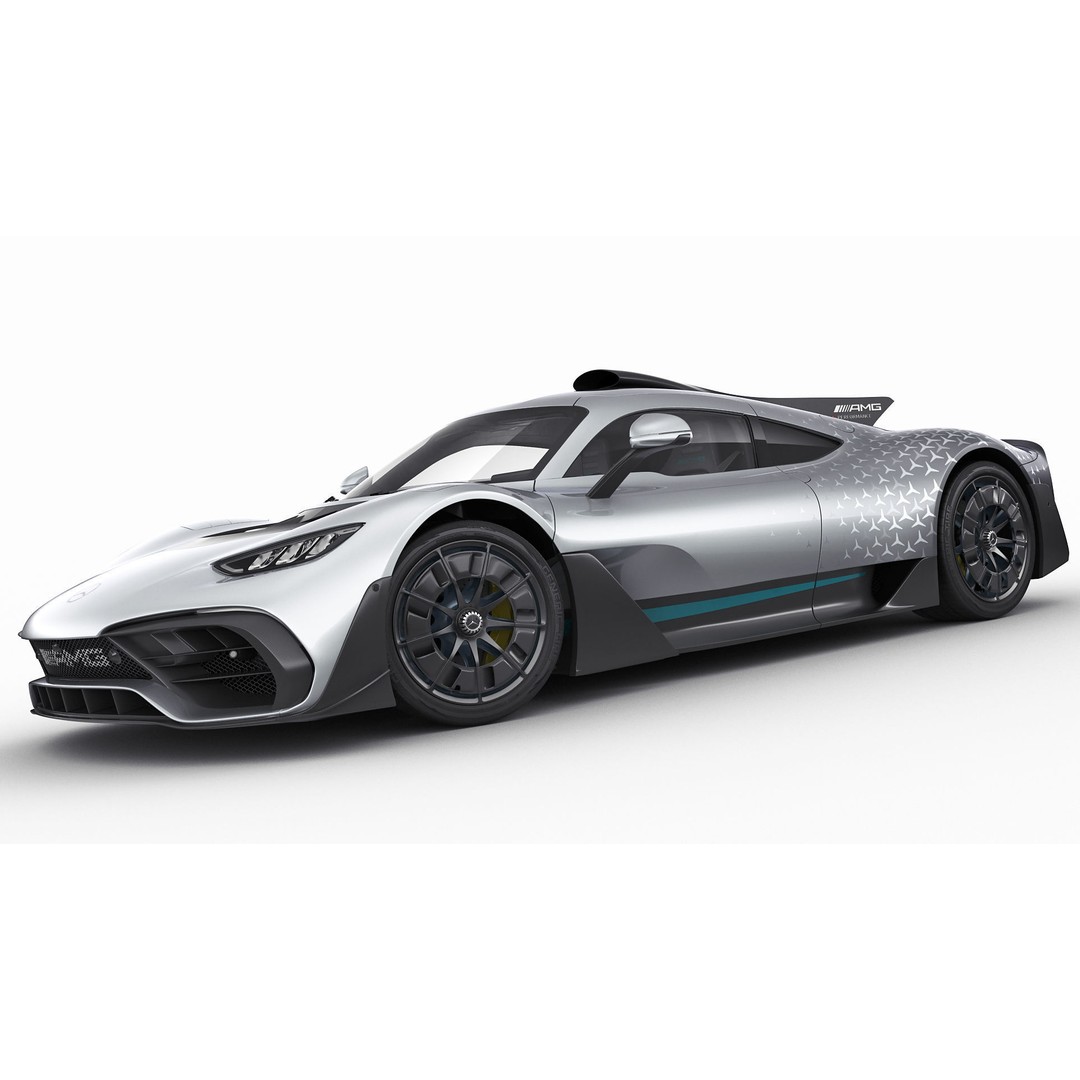 Mercedes-AMG One 3D Model – High Poly Sport Car with Multiple Formats - View 15