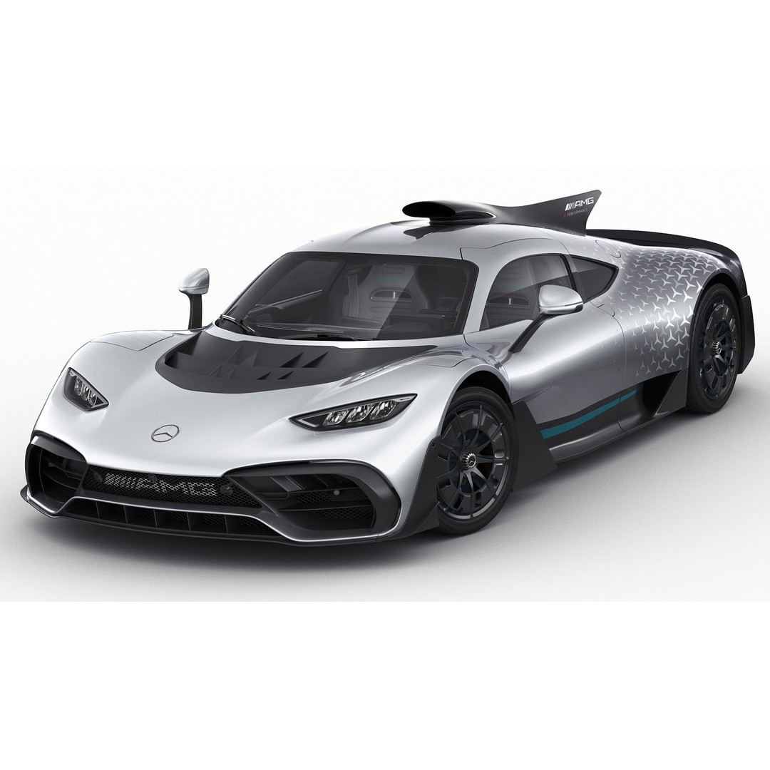 Mercedes-AMG One 3D Model – High Poly Sport Car with Multiple Formats - View 3