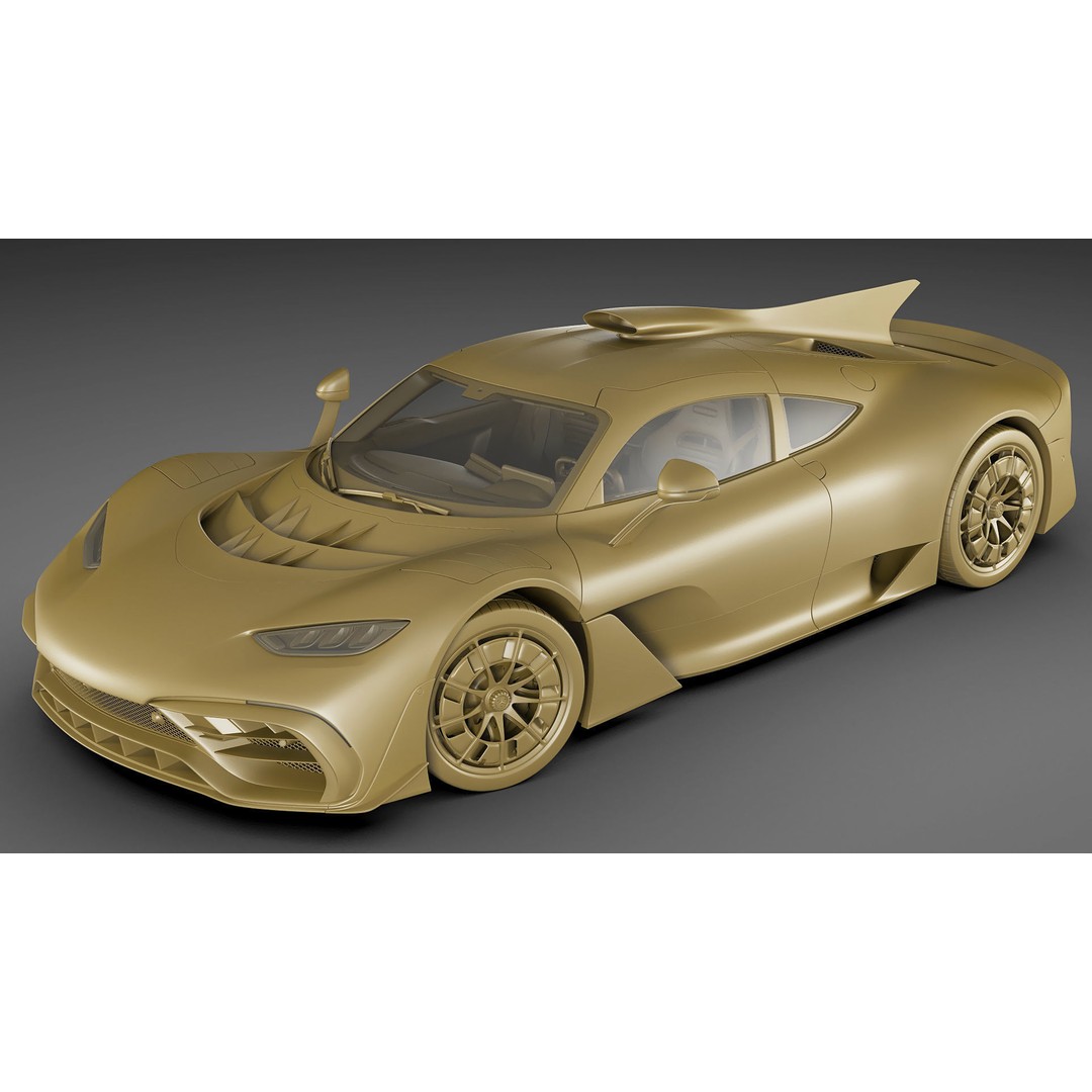 Mercedes-AMG One 3D Model – High Poly Sport Car with Multiple Formats - View 31