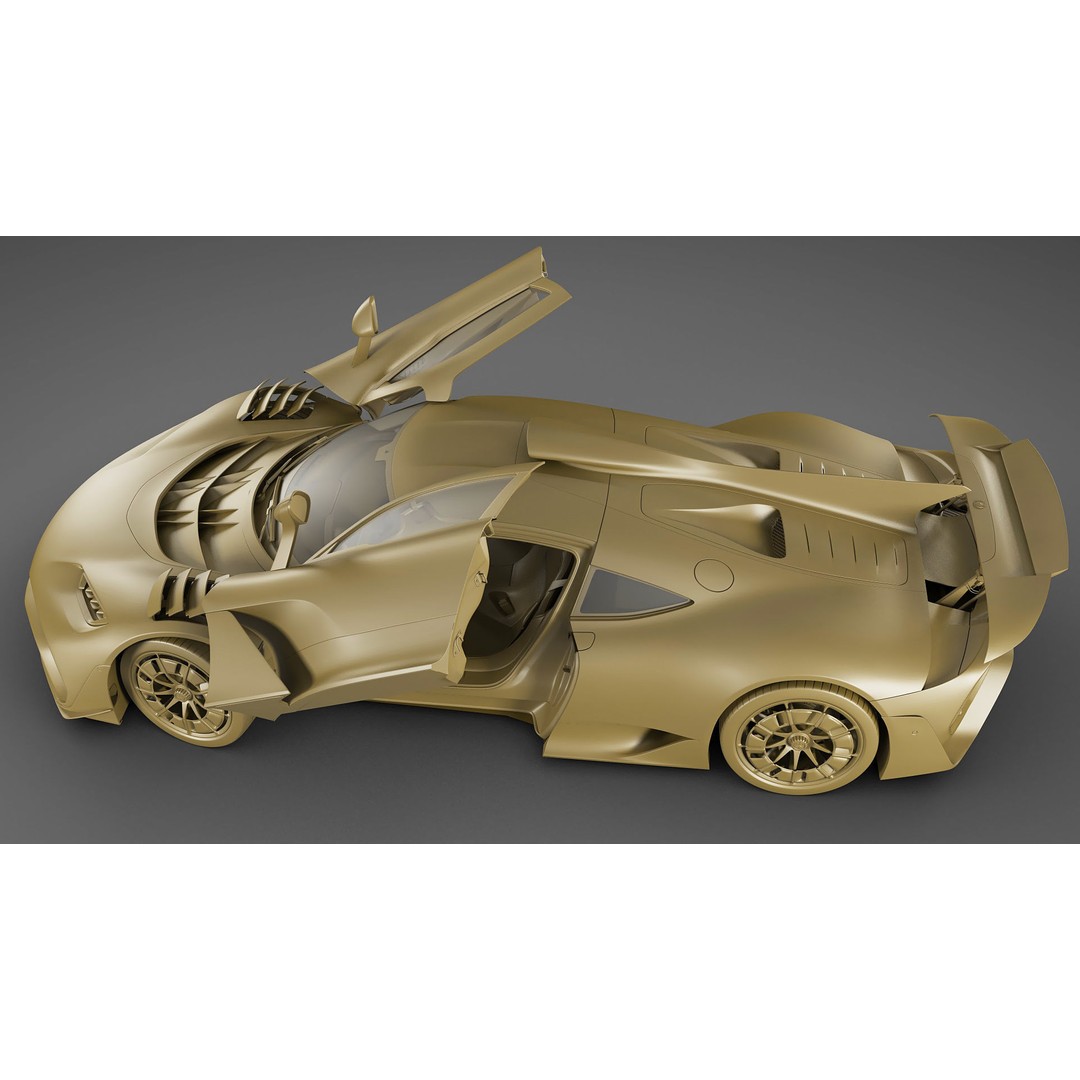Mercedes-AMG One 3D Model – High Poly Sport Car with Multiple Formats - View 32