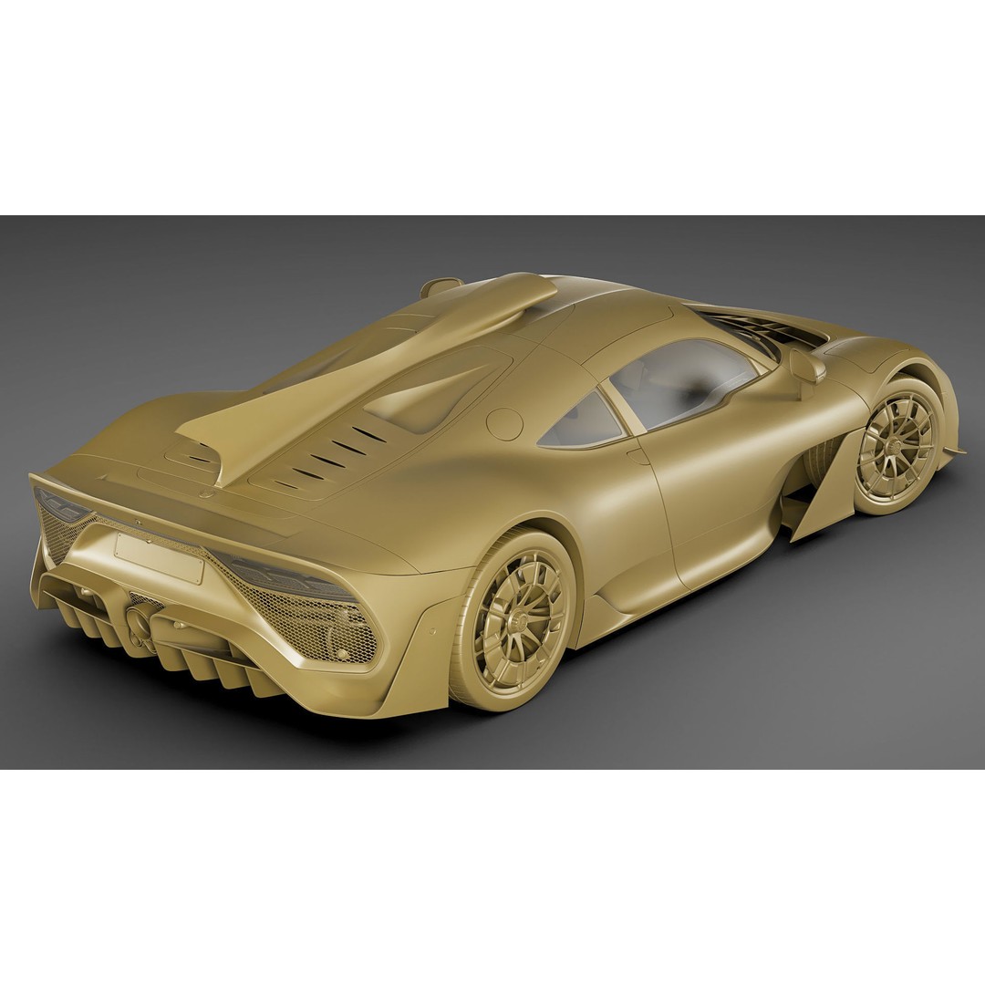 Mercedes-AMG One 3D Model – High Poly Sport Car with Multiple Formats - View 33