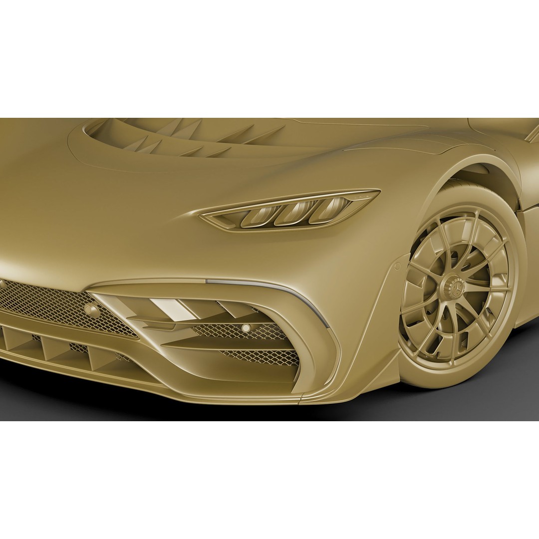 Mercedes-AMG One 3D Model – High Poly Sport Car with Multiple Formats - View 34