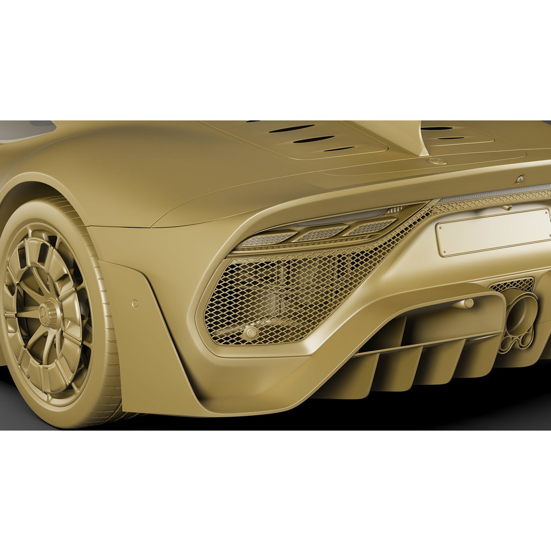 Mercedes-AMG One 3D Model – High Poly Sport Car with Multiple Formats - View 35