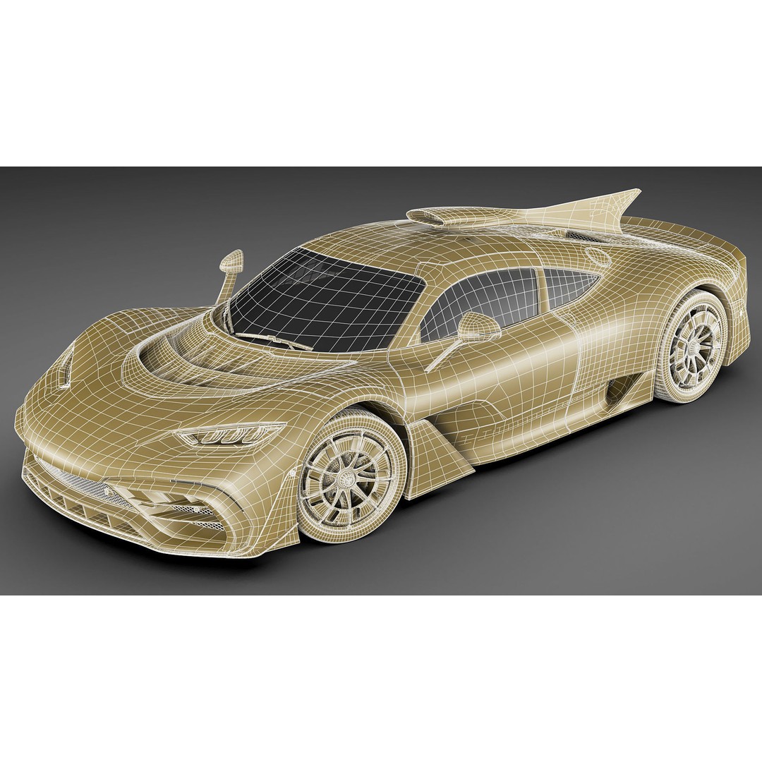 Mercedes-AMG One 3D Model – High Poly Sport Car with Multiple Formats - View 37