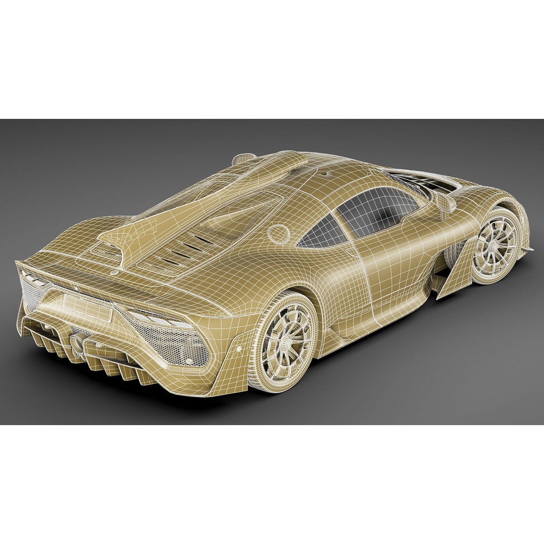 Mercedes-AMG One 3D Model – High Poly Sport Car with Multiple Formats - View 38