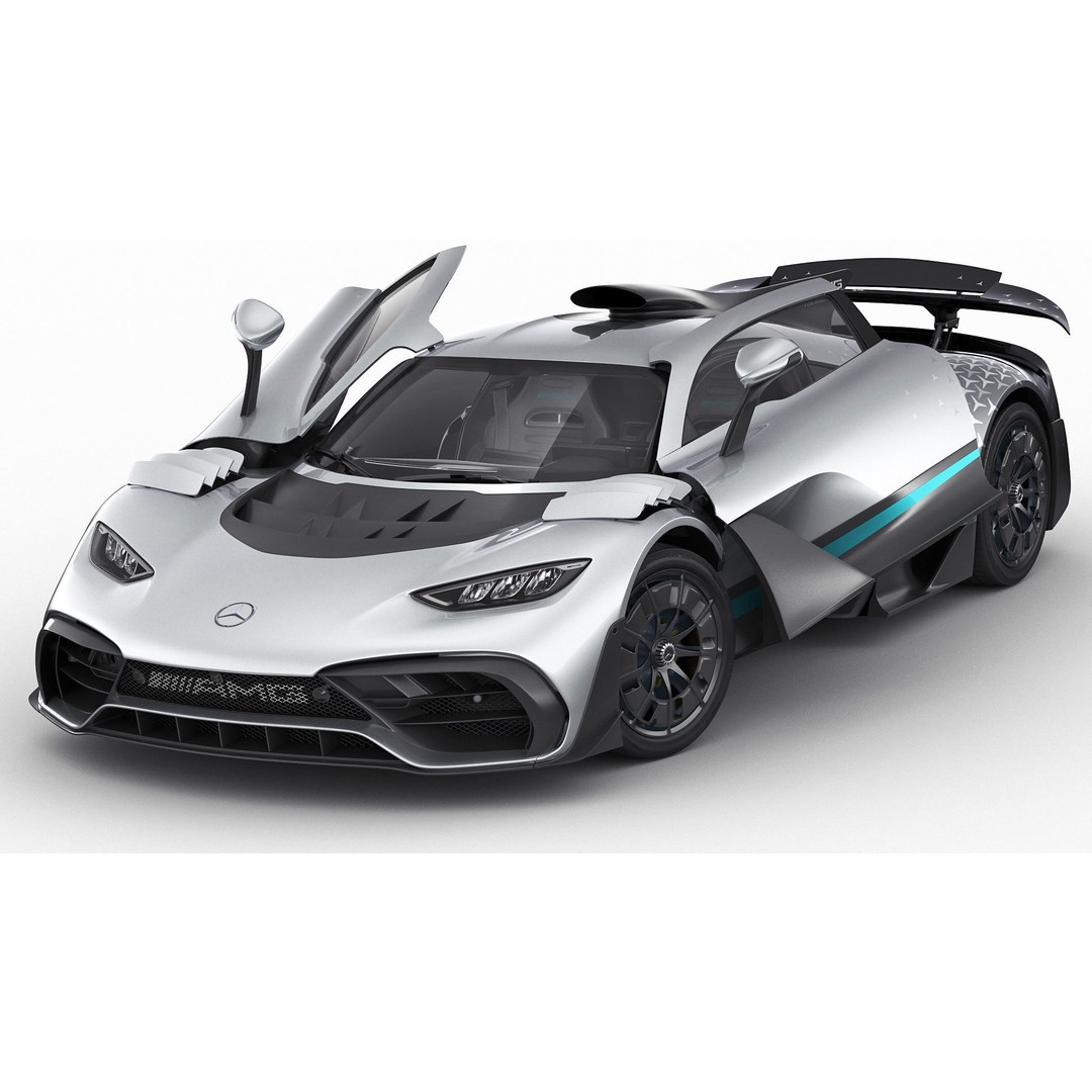 Mercedes-AMG One 3D Model – High Poly Sport Car with Multiple Formats - View 4