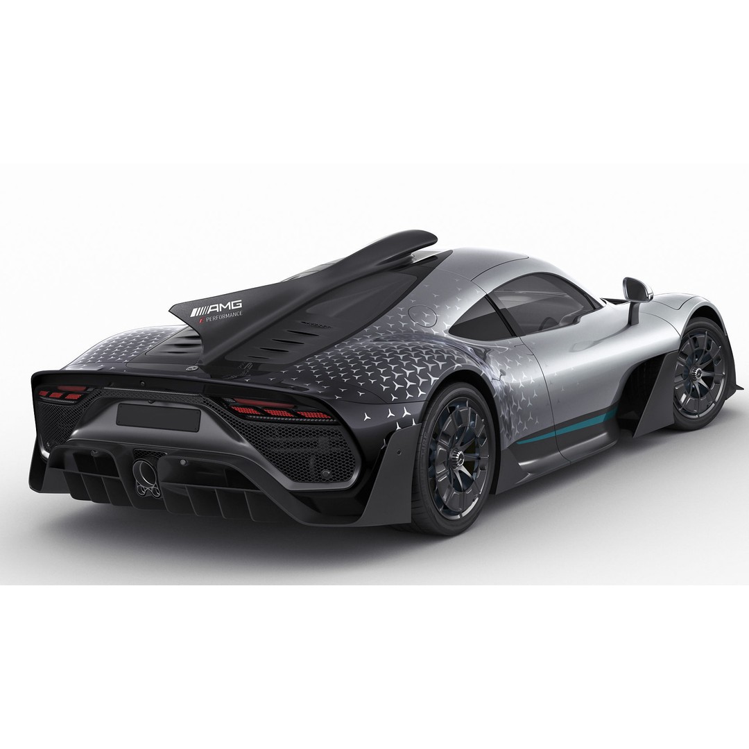 Mercedes-AMG One 3D Model – High Poly Sport Car with Multiple Formats - View 5