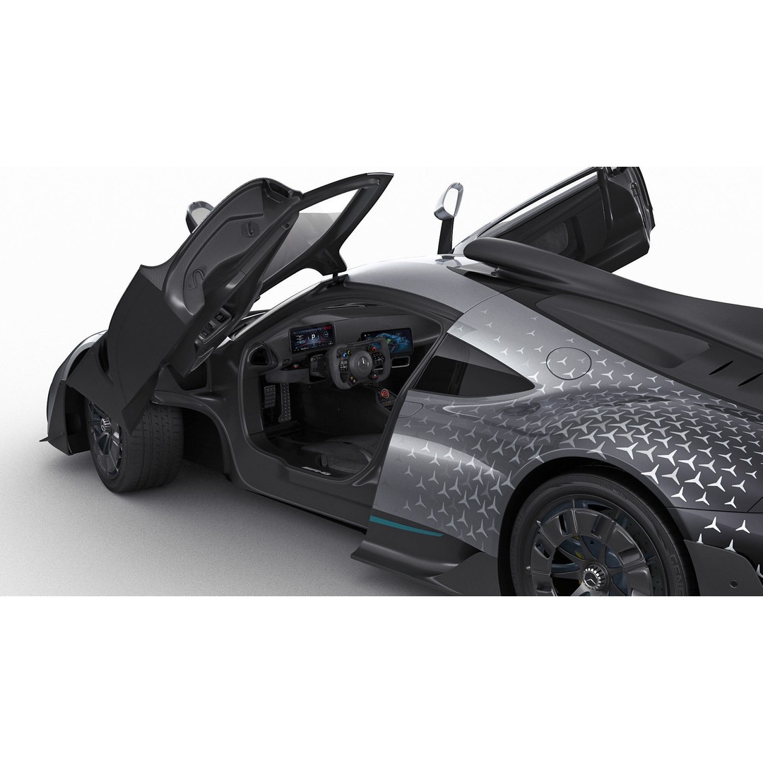 Mercedes-AMG One 3D Model – High Poly Sport Car with Multiple Formats - View 7