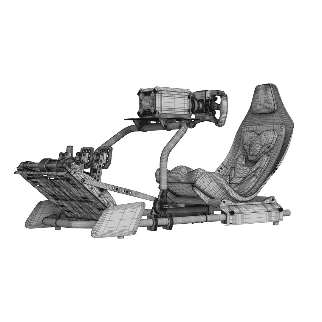 Playseat Formula Instinct F1 Edition Racing Chair 3D Model – High Poly Game Asset - View 34