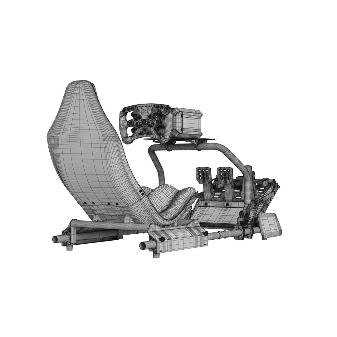 Playseat Formula Instinct F1 Edition Racing Chair 3D Model – High Poly Game Asset - View 38