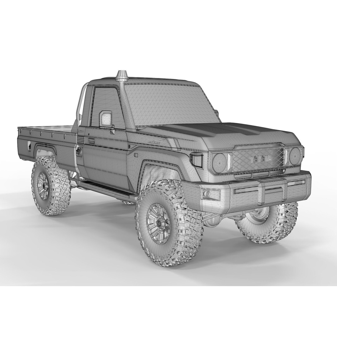 Toyota Land Cruiser S79 2024 3D Model – High Poly PBR Asset, FBX, OBJ - View 11