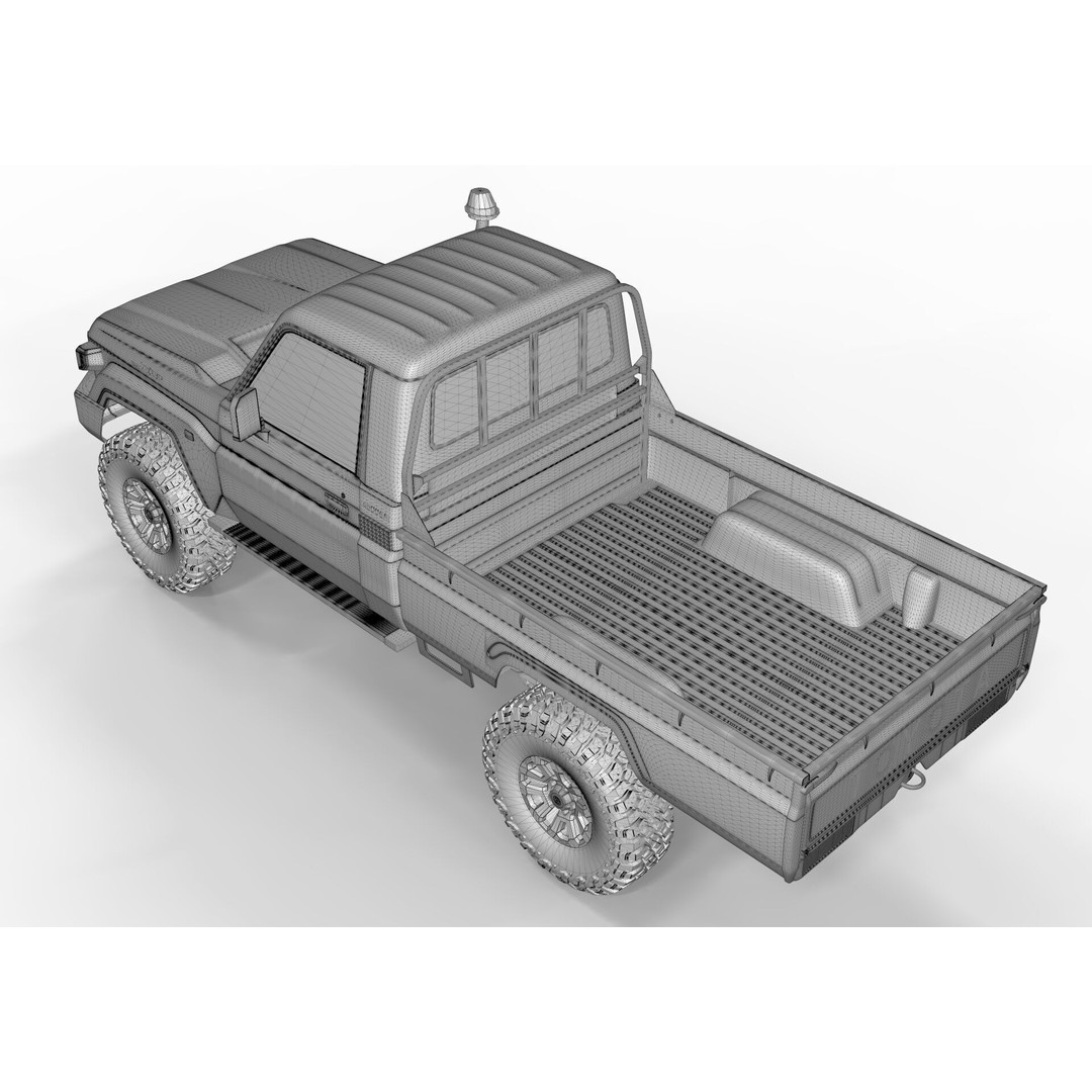 Toyota Land Cruiser S79 2024 3D Model – High Poly PBR Asset, FBX, OBJ - View 12