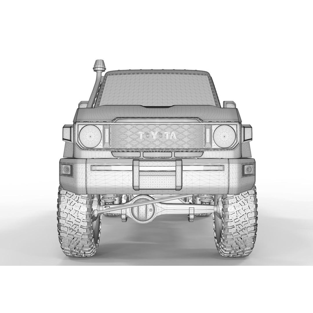 Toyota Land Cruiser S79 2024 3D Model – High Poly PBR Asset, FBX, OBJ - View 14