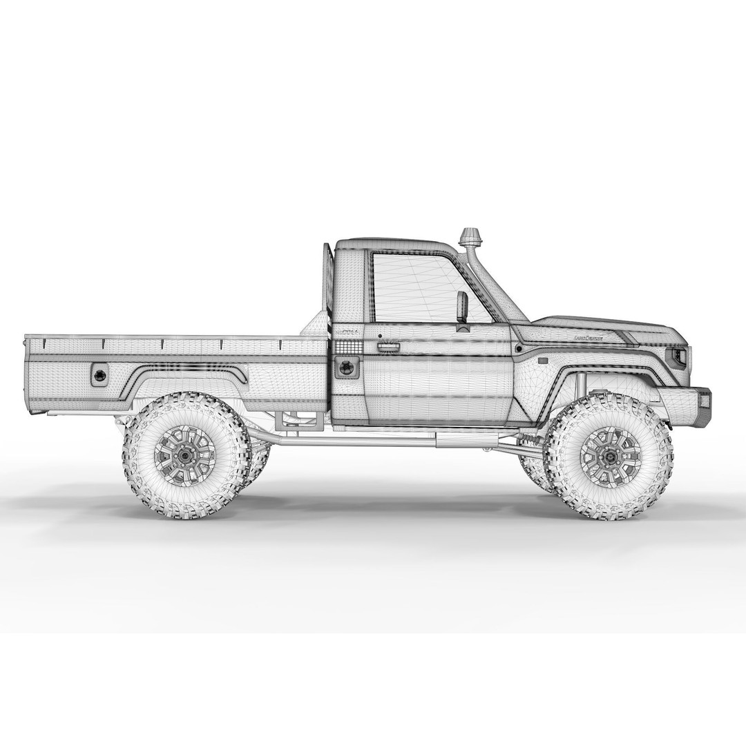 Toyota Land Cruiser S79 2024 3D Model – High Poly PBR Asset, FBX, OBJ - View 15