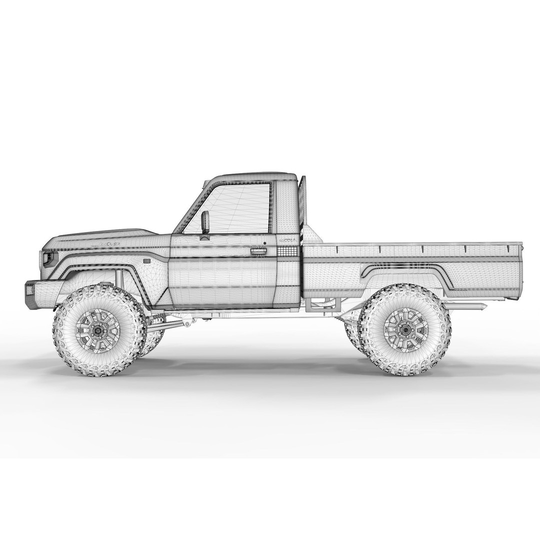Toyota Land Cruiser S79 2024 3D Model – High Poly PBR Asset, FBX, OBJ - View 16