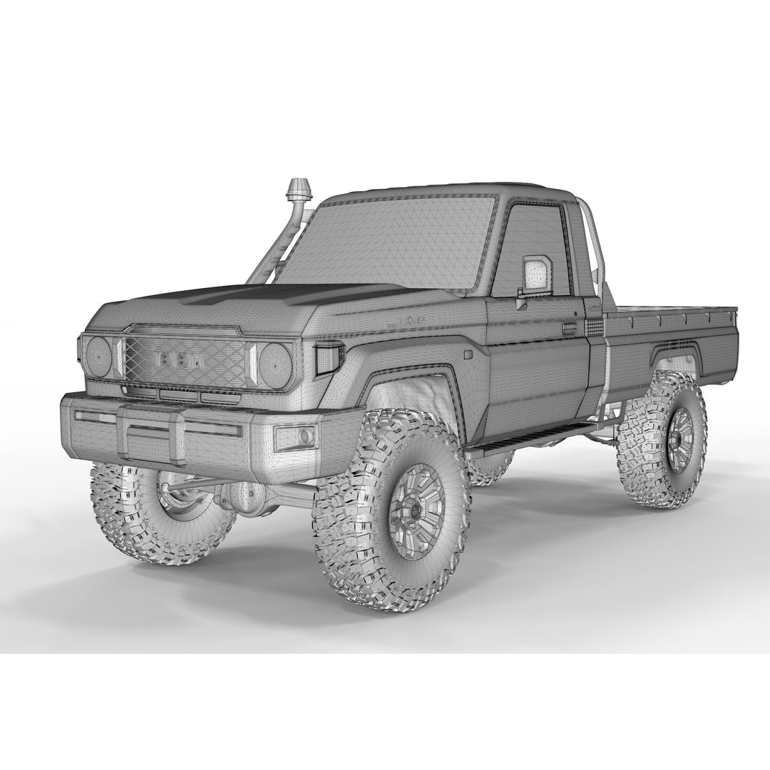 Toyota Land Cruiser S79 2024 3D Model – High Poly PBR Asset, FBX, OBJ - View 17