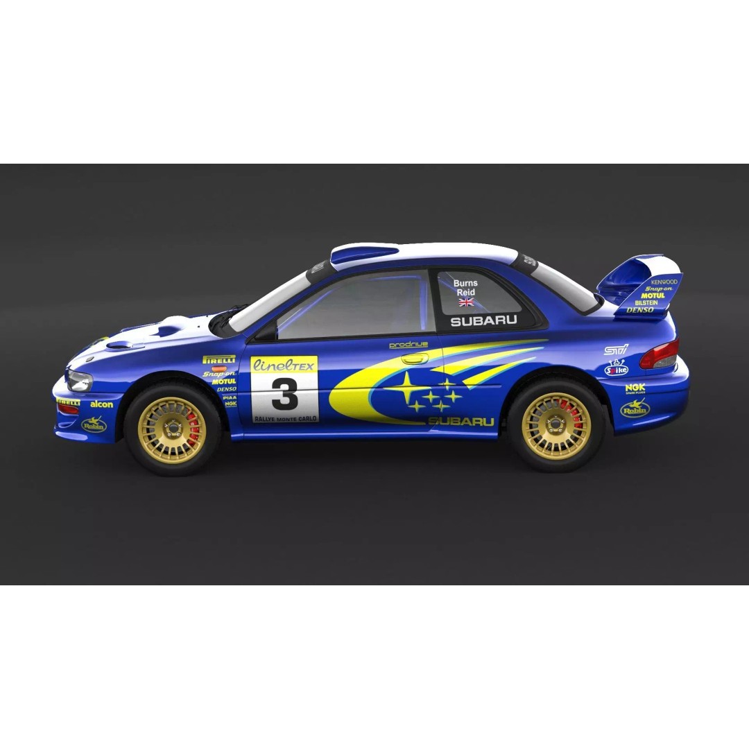 Subaru Impreza 22b STI Rally Car 3D Model – High Poly Game Asset, FBX, OBJ - View 6