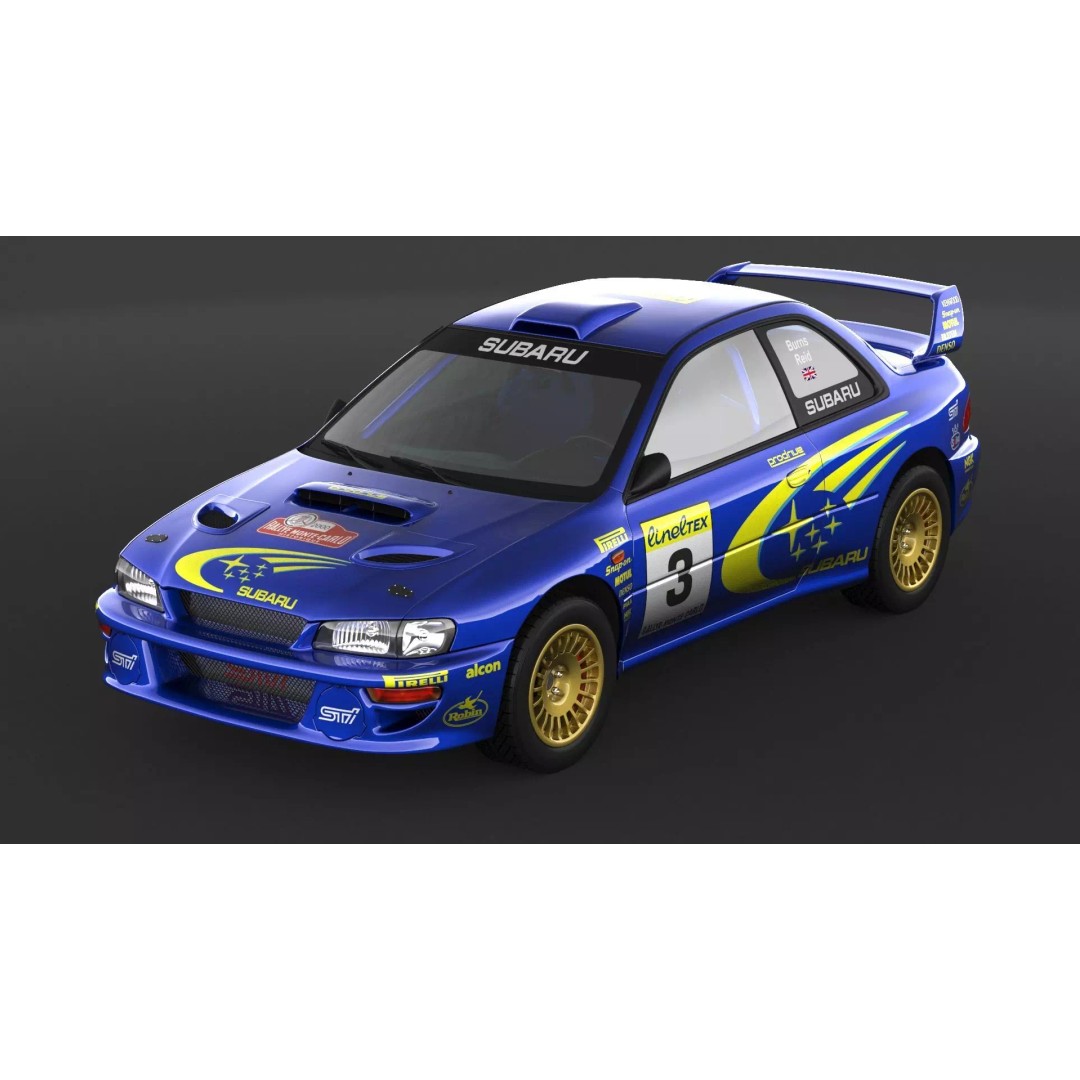 Subaru Impreza 22b STI Rally Car 3D Model – High Poly Game Asset, FBX, OBJ - View 7