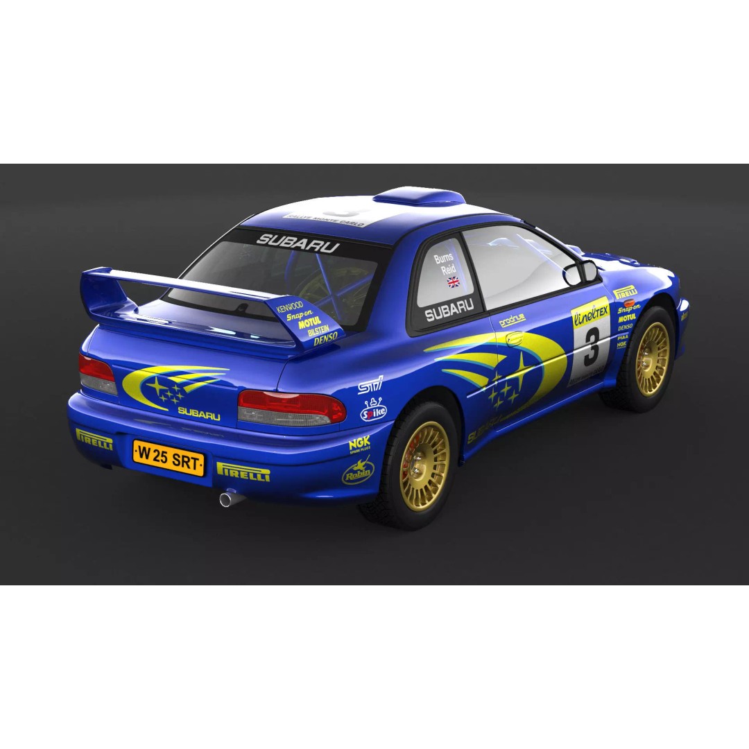 Subaru Impreza 22b STI Rally Car 3D Model – High Poly Game Asset, FBX, OBJ - View 8