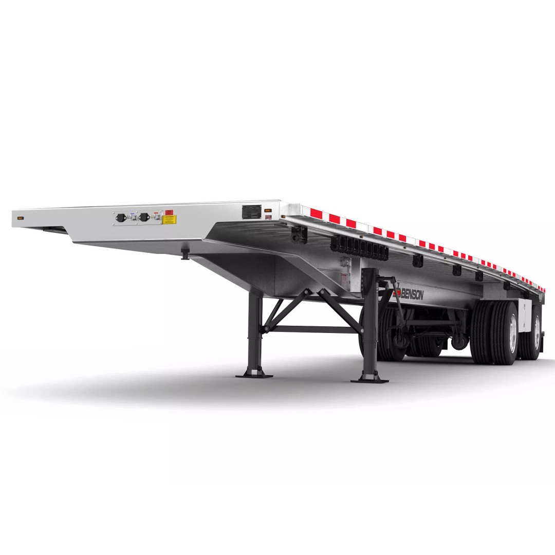Kenworth W900 3D Model – Realistic Truck with Flatbed Trailer, FBX - View 17