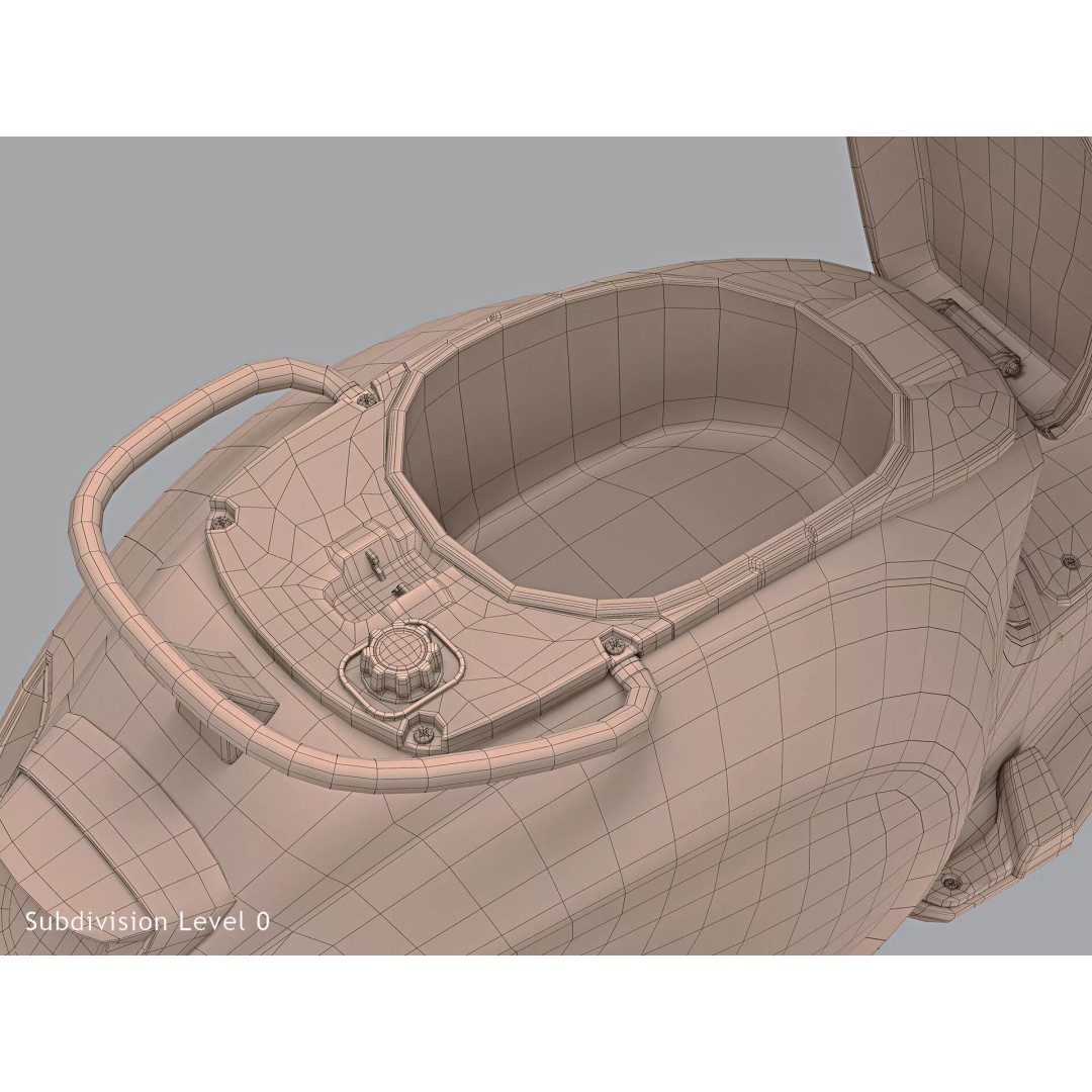 2020 Vespa Primavera 125 3D Model – High Poly Game Asset, FBX, OBJ - View 22