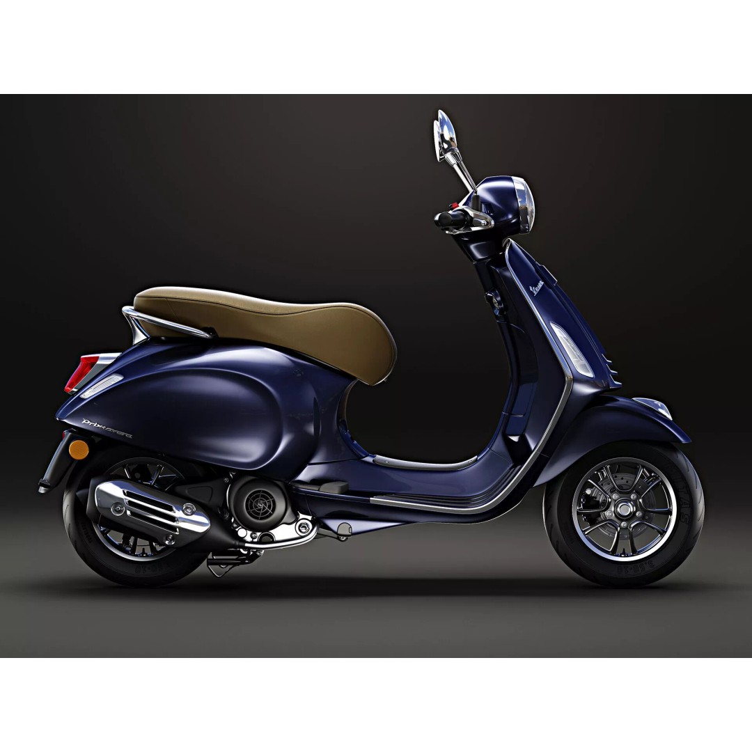 2020 Vespa Primavera 125 3D Model – High Poly Game Asset, FBX, OBJ - View 5